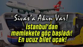 İstanbul’dan memlekete göç başladı! En ucuz bilet uçak!