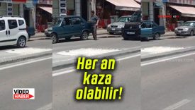 Sivas’ın merkezinde tehlike saçan yol! Her an kaza olabilir! Kimse müdahale etmiyor!