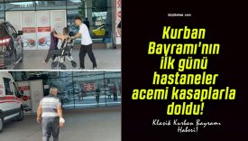 Kurban Bayramı’nın ilk günü hastaneler acemi kasaplarla doldu!