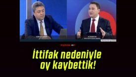İttifak nedeniyle oy kaybettik!