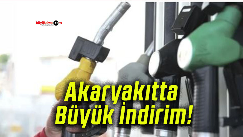 Akaryakıtta Büyük İndirim!