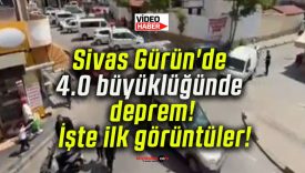 Sivas Gürün’de 4.0 büyüklüğünde deprem! İşte ilk görüntüler!