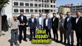 Sivas’ta Hulusi Şahin’in hibe desteğiyle yapılan okul inşaatı incelendi!