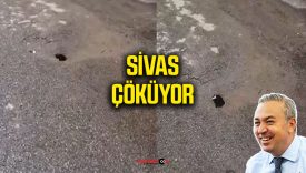 Sivas’ta yol çökmesi endişe yarattı: Vatandaş önlem bekliyor
