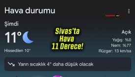 21 Haziran’da Sivas’a Kış Geri Geldi! Hava 11 Derece!