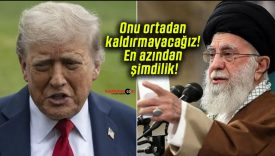 Trump’tan Hamaney tehdidi! Onu ortadan kaldırmayacağız! En azından şimdilik!