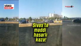 Sivas Cumhuriyet Üniversitesi kampüsünde maddi hasarlı kaza!