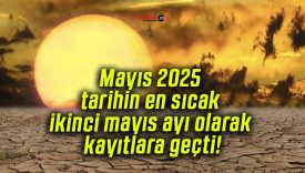 Mayıs 2025 tarihin en sıcak ikinci mayıs ayı olarak kayıtlara geçti!