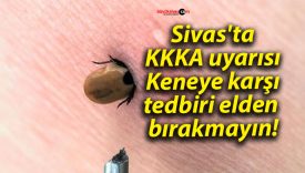 Sivas’ta KKKA uyarısı: Keneye karşı tedbiri elden bırakmayın!