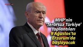 MHP’nin ‘Terörsüz Türkiye’ toplantıları 9 Ağustos’ta Erzurum’da başlayacak