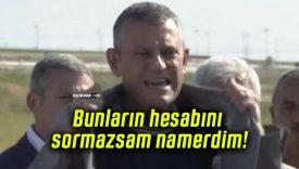 Bunların hesabını sormazsam namerdim!