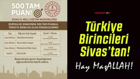 Türkiye Birincileri Sivas’tan!