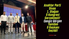 Anahtar Parti Sivas 1. Olağan İl Kongresi Gerçekleşti! Cengiz Görgen Yeniden İl Başkanı Seçildi!