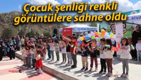Çocuk şenliği renkli görüntülere sahne oldu