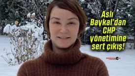 Aslı Baykal’dan CHP yönetimine sert çıkış!