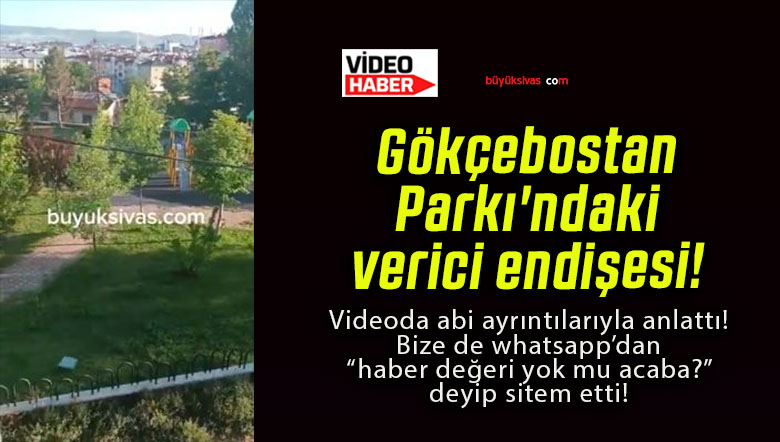 Gökçebostan Parkı’ndaki verici endişesi!