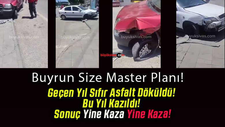 Geçen Yıl Sıfır Asfalt Döküldü! Bu Yıl Kazıldı! Sonuç Yine Kaza Yine Kaza!