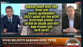Başkan Adem Uzun’dan Sivas için çarpıcı açıklamalar! 2025’i asfalt yılı ilan ettik! Kızılırmak projesi tarihin en büyük yatırımı!