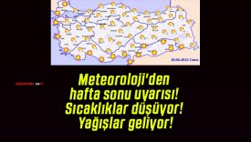 Meteoroloji’den hafta sonu uyarısı! Sıcaklıklar düşüyor! Yağışlar geliyor!