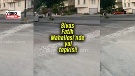 Sivas Fatih Mahallesi’nde yol tepkisi!
