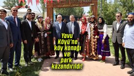 Yavu Köyü’ne köy konağı ve park kazandırıldı!