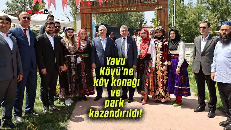 Yavu Köyü’ne köy konağı ve park kazandırıldı!