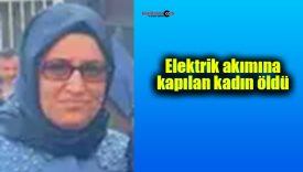 Elektrik akımına kapılan kadın öldü