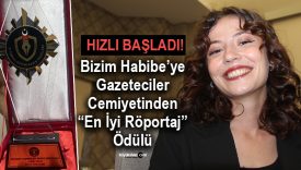 Büyük Sivas Yazı İşleri Müdürü Habibe Güner’e en iyi ropörtaj ödülü