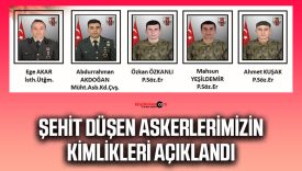 Pençe-Kilit Harekatı bölgesinde metan gazından şehit düşen askerlerimiz