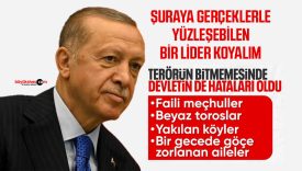 Cumhurbaşkanı Erdoğan: Terörle mücadelede devletin de hataları oldu