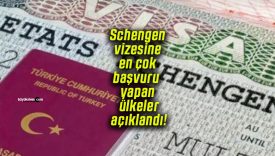 Schengen vizesine en çok başvuru yapan ülkeler açıklandı!