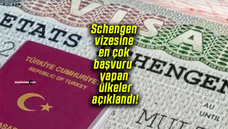 Schengen vizesine en çok başvuru yapan ülkeler açıklandı!