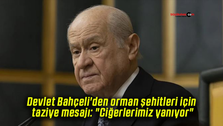 Devlet Bahçeli’den orman şehitleri için taziye mesajı: “Ciğerlerimiz yanıyor”