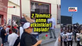 Sivas Bilim ve Sanat Merkezi önünde 2 Temmuz anma etkinlikleri başladı!