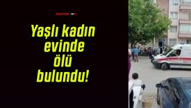 Yaşlı kadın evinde ölü bulundu!