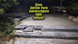 Sivas Şehitler Parkı bakımsızlığıyla tepki çekiyor!