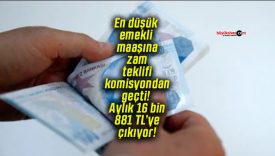 En düşük emekli maaşına zam teklifi komisyondan geçti! Aylık 16 bin 881 TL’ye çıkıyor!