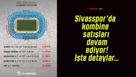 Sivasspor’da kombine satışları devam ediyor! İşte detaylar…