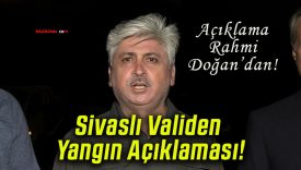 Sivaslı Validen Yangın Açıklaması!