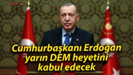 Cumhurbaşkanı Erdoğan, yarın DEM heyetini kabul edecek