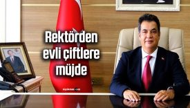 Cumhuriyet Üniversitesi Rektörü’nden evli çiftlere jest