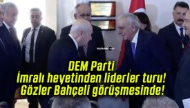 DEM Parti İmralı heyetinden liderler turu! Gözler Bahçeli görüşmesinde!