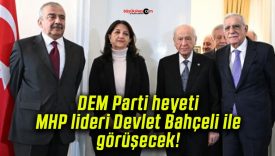 DEM Parti heyeti MHP lideri Devlet Bahçeli ile görüşecek!