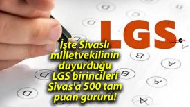 Sivas’ta LGS Şampiyonları Belli Oldu!