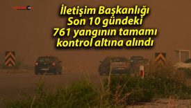 İletişim Başkanlığı: Son 10 gündeki 761 yangının tamamı kontrol altına alındı