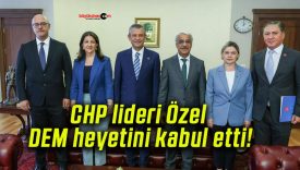 CHP lideri Özel DEM heyetini kabul etti!