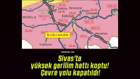 Sivas’ta yüksek gerilim hattı koptu! Çevre yolu kapatıldı!