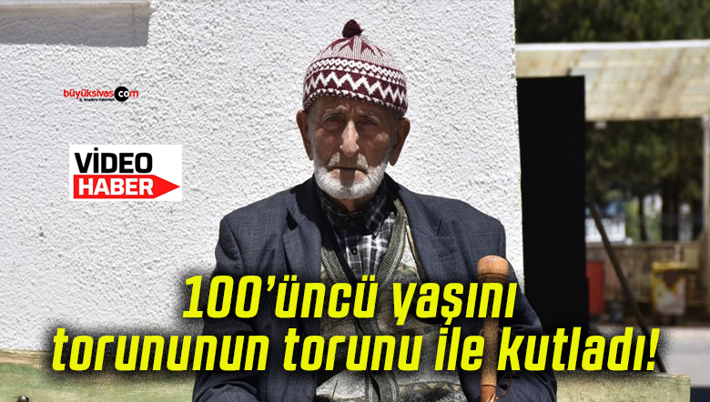 100’üncü yaşını torununun torunu ile kutladı!