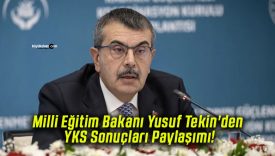 Milli Eğitim Bakanı Yusuf Tekin’den YKS Sonuçları Paylaşımı!