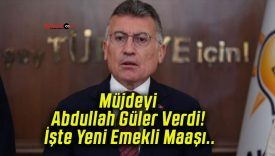 Müjdeyi Abdullah Güler Verdi! İşte Yeni Emekli Maaşı..